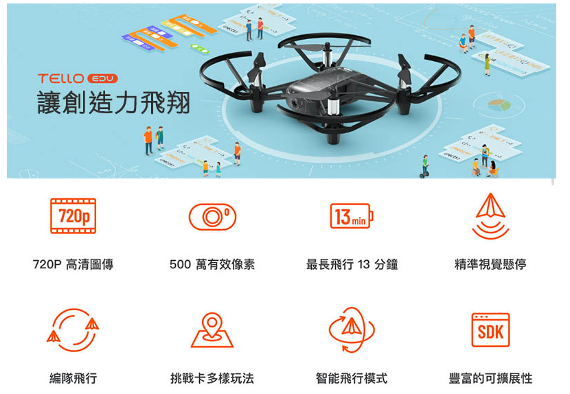 Tello EDU 功能介紹